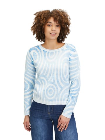 CARTOON Sweter w kolorze błękitno-białym
