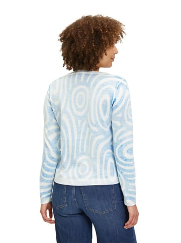 CARTOON Pullover in Hellblau/ Weiß