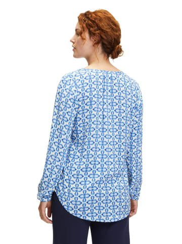 CARTOON Blouse blauw/crème
