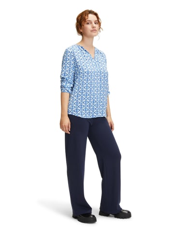 CARTOON Blouse blauw/crème