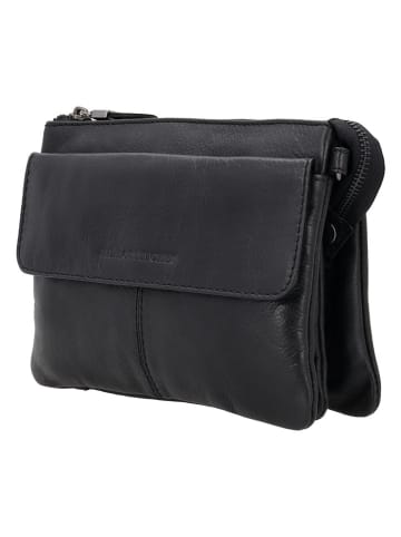 HIDE & STITCHES Skórzana torebka w kolorze czarnym - 23 x 16 x 4 cm