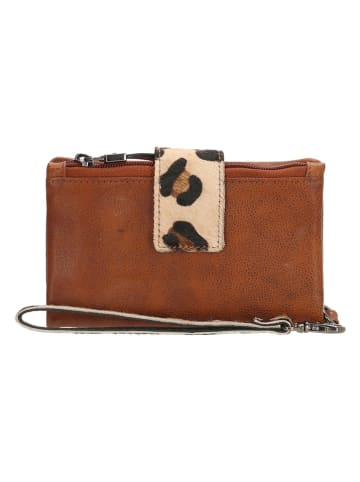 micmacbags Leder-Geldbörse in Hellbraun - (B)17 x (H)10 x (T)2 cm