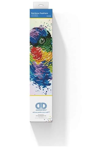 DIAMOND DOTZ Kreativset "Diamond Painting Regenbogen Vogel" - ab 14 Jahren