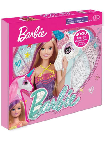 DIAMOND DOTZ Kreativset "Diamond Painting Barbie mit Einhorn" - ab 6 Jahren