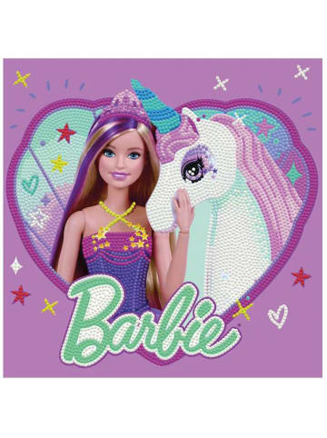 DIAMOND DOTZ Kreativset "Diamond Painting Barbie mit Einhorn" - ab 6 Jahren