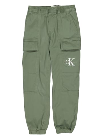 Calvin Klein Cargohose in Khaki