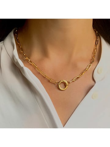 DI GIORGIO Vergulde ketting met sierelement - (L)45 cm