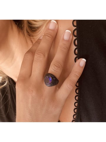 Les Petites Précieuses Silber-Ring mit Edelsteinen