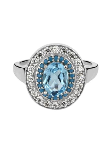 Les Petites Précieuses Silber-Ring mit Edelsteinen