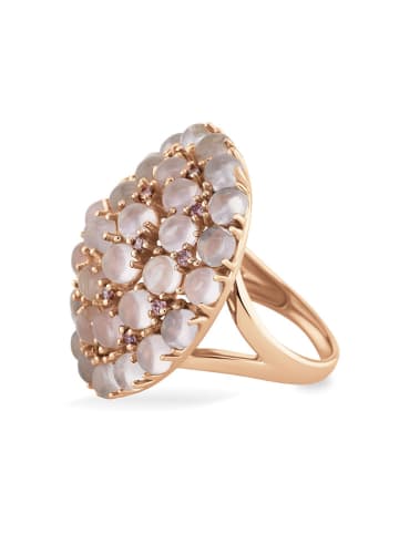 Les Petites Précieuses Rosévergold. Ring mit Edelsteinen
