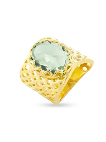 Les Petites Précieuses Vergold. Ring mit Edelstein