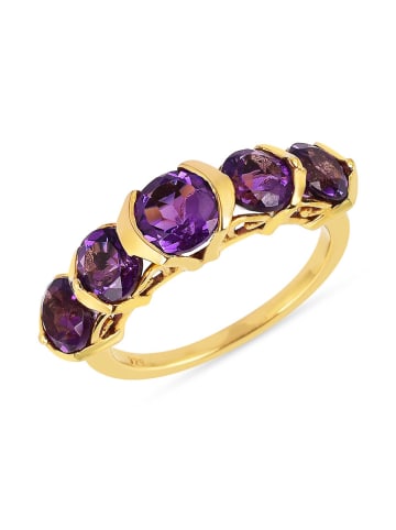 Les Petites Précieuses Vergold. Ring mit Edelsteinen