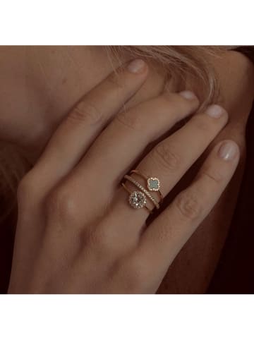 Les Petites Précieuses Vergold. Ring mit Edelsteinen