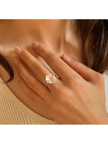 Les Petites Précieuses Rosévergulde ring met edelsteen