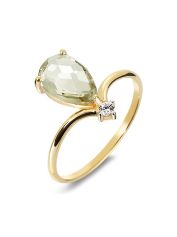 Les Petites Précieuses Vergold. Ring mit Edelsteinen