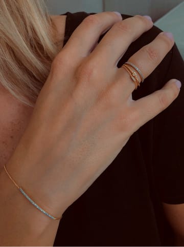 Les Petites Précieuses Pozłacany pierścionek z diamentami