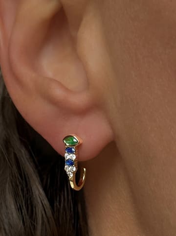 Les Petites Précieuses Vergold. Ohrstecker mit Edelsteinen