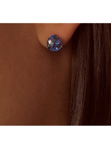 Les Petites Précieuses Silber-Ohrstecker mit Edelsteinen