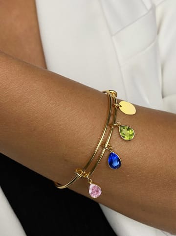 Les Petites Précieuses Vergulde armband met edelstenen