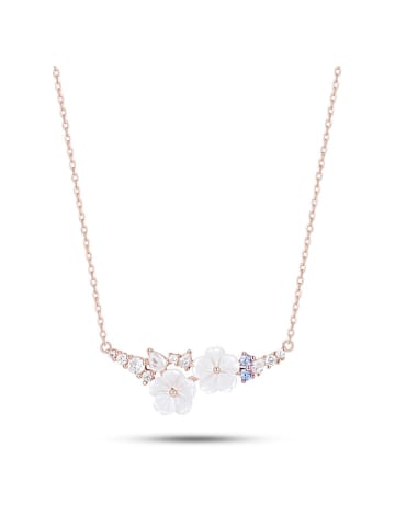 Les Petites Précieuses Rosévergold. Halskette mit Schmuckelement - (L)40 cm