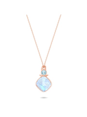 Les Petites Précieuses Rosévergold. Halskette mit Anhänger - (L)46 cm