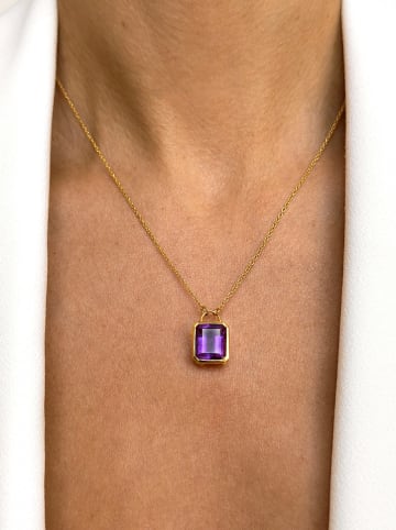 Les Petites Précieuses Vergulde ketting met hanger - (L)40 cm