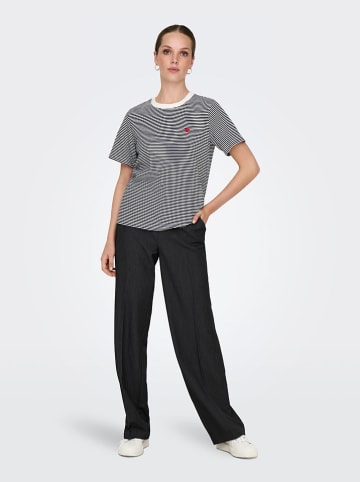 JDY Shirt in Schwarz/Weiß