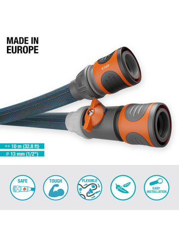 Gardena 4-delige textielen tuinslangset "Liano Xtreme 1/2" zwart