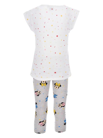 Disney Minnie Mouse Pyjama "Minnie" in Weiß/ Grau