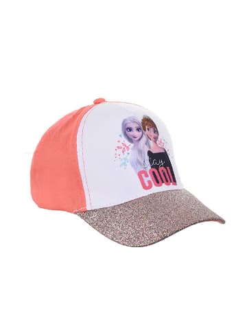 Disney Frozen Czapka "Kraina Lodu" w kolorze złoto-biało-pomarańczowym