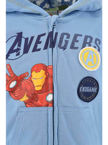Avengers Sweatjacke "Avengers" in Hellblau