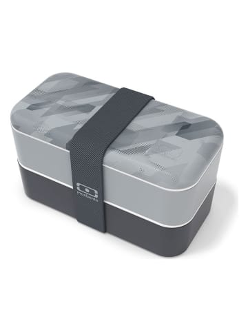 Monbento 7-delige lunchset "Graphic" grijs/zwart