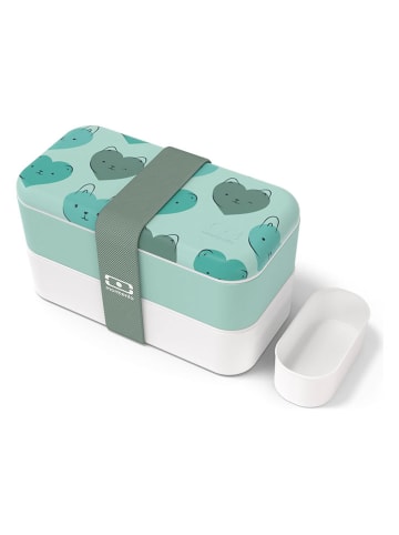 Monbento Lunchbox in Mint/ Weiß - 1 l