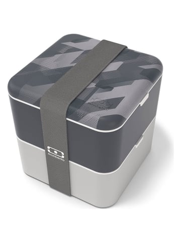 Monbento Lunchbox "Graphic" grijs - 1,7 l