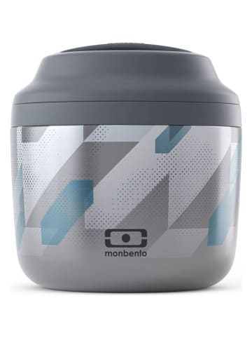 Monbento Pojemnik termiczny "Graphic" w kolorze szarym na lunch - 550 ml