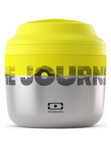Monbento Isoleerlunchbox "The journey" zilverkleurig/geel - 550 ml