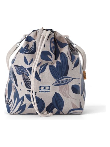 Monbento Lunchtasche in Creme/ Blau - (B)20,5 x (H)25 cm