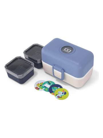 Monbento Lunchbox in Blau/ Creme - 800 ml
