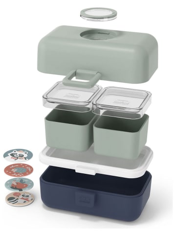 Monbento Lunchbox in Grün/ Dunkelblau - 800 ml