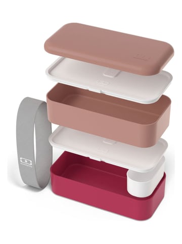 Monbento 8tlg. Lunch-Set in Rosa/ Creme