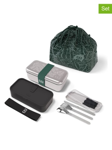 Monbento 8-delige lunchset groen/zwart