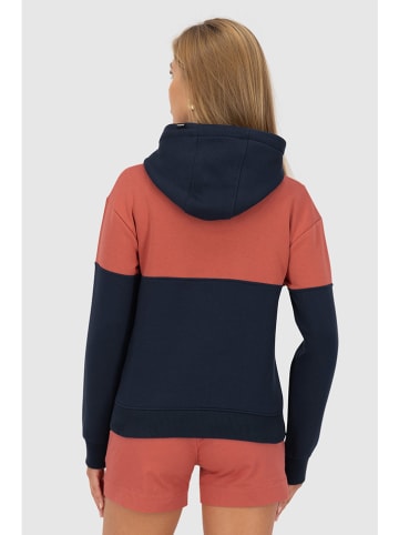 alife and kickin Hoodie "Francesca" in Dunkelblau/ Beige/ Rot