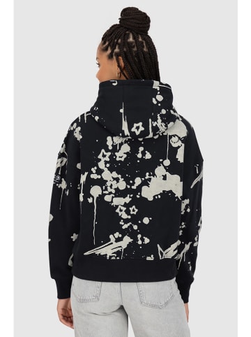 alife and kickin Hoodie "Jessy" in Schwarz/ Weiß