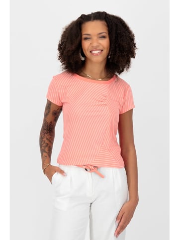 alife and kickin Shirt "Zoja" in Rosa/ Weiß