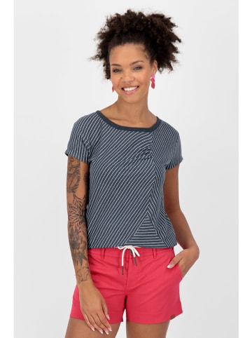 alife and kickin Shirt "Zoja" in Grau/ Weiß