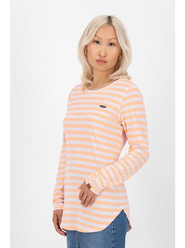 alife and kickin Longsleeve "Lea" oranje/crème