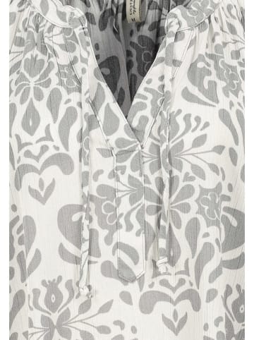 Eight2Nine Bluse in Weiß/ Grau