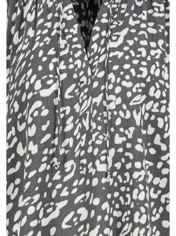 Eight2Nine Bluse in Grau/ Weiß