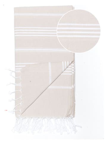 Towel to Go Strandtuch "Sultan" in Beige - (L)180 x (B)100 cm