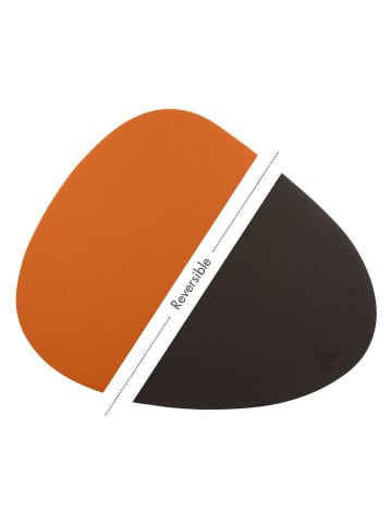 Björn 6er-Set: Tischsets in Braun/ Orange - (L)44 x (B)37 cm